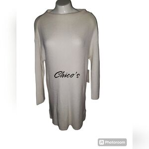 NWT Chico's white tunic sweater